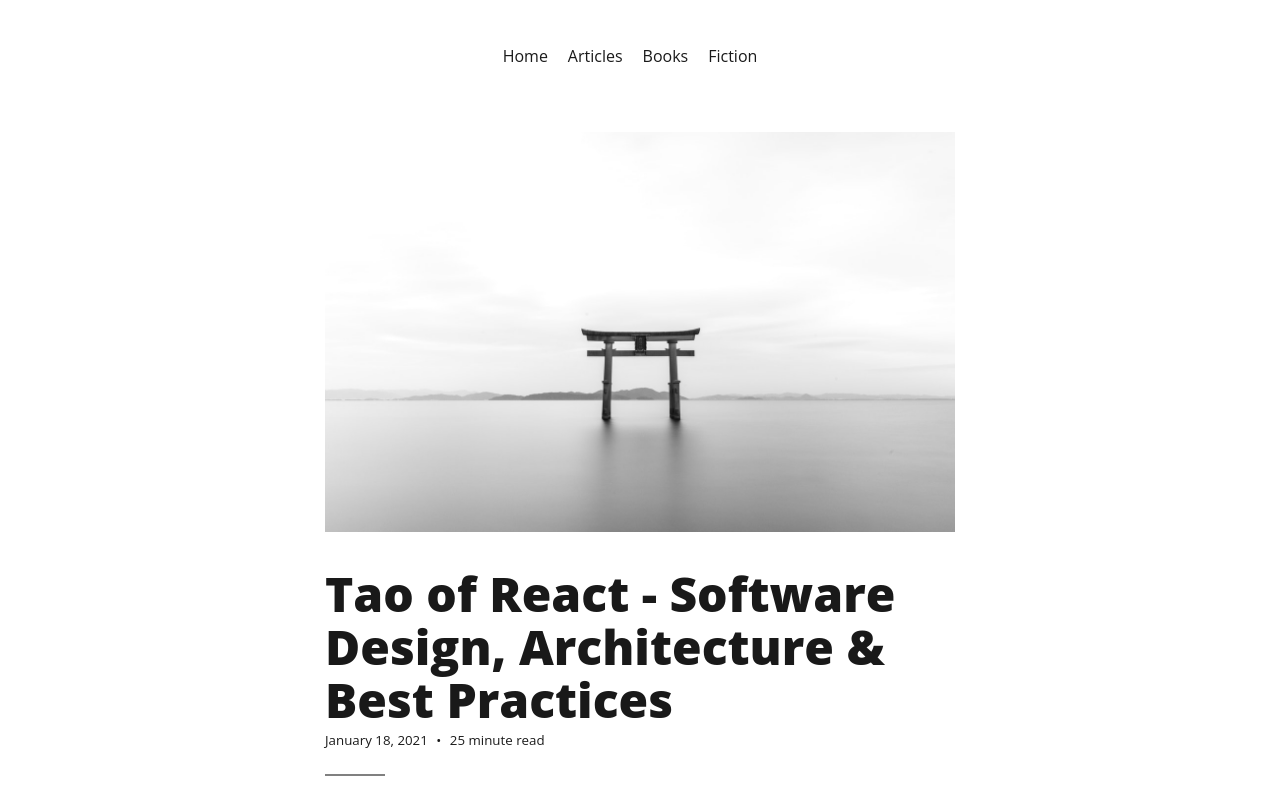 Tao of React - Software Design, Architecture & Best Practices