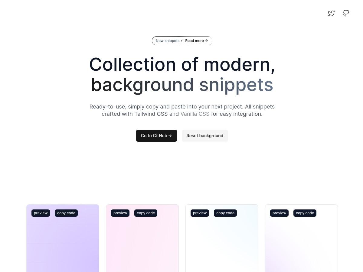 bg.ibelick - ready-to-use background snippets for web developers