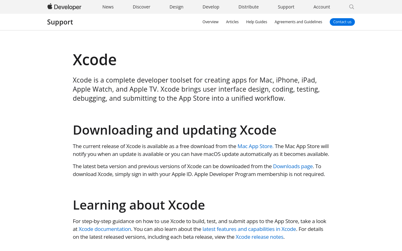 Xcode - Support - Apple Developer