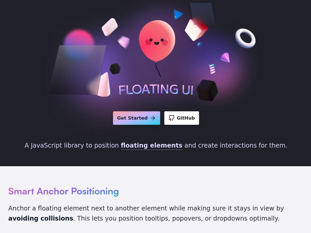 Floating UI - Create tooltips, popovers, dropdowns, and more