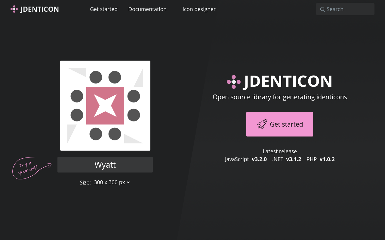 Jdenticon - Open source identicon generator