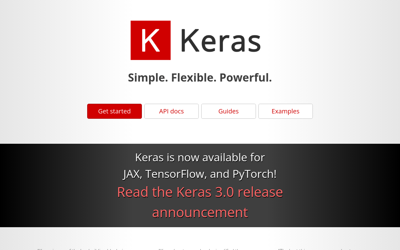 Keras: Deep Learning for humans