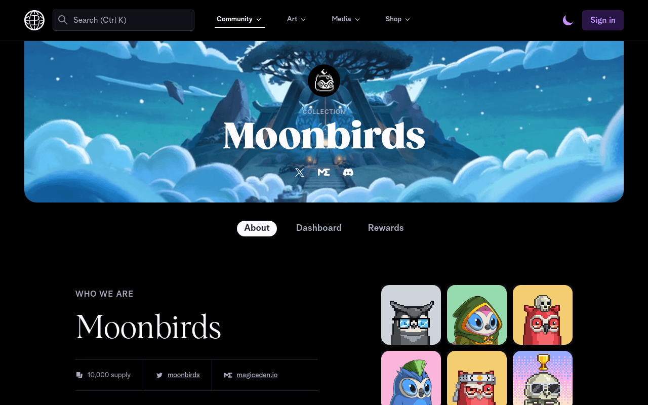 Moonbirds: The official PROOF PFP