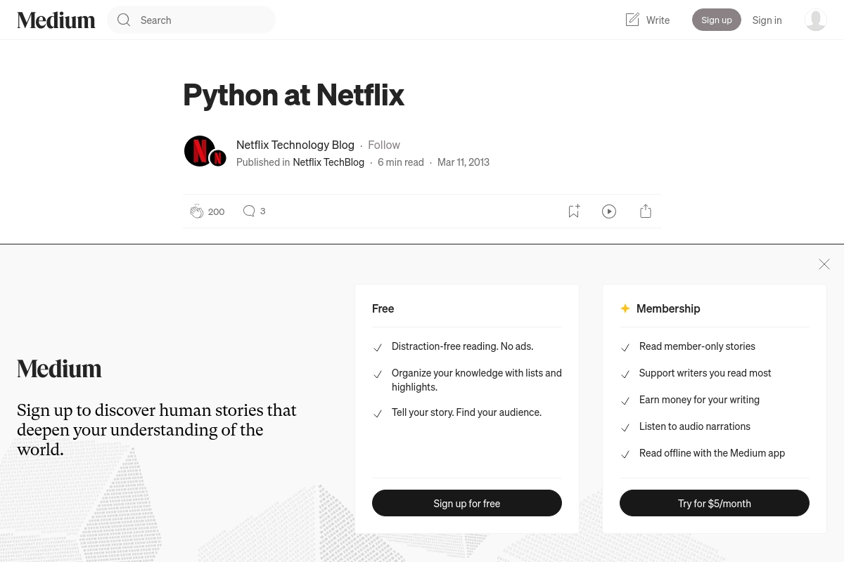 Python at Netflix