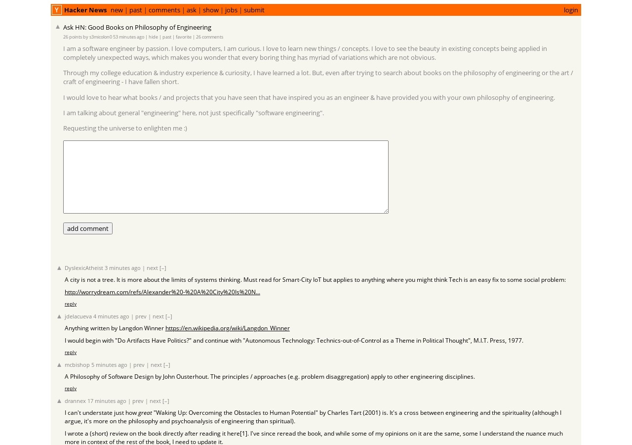 Ask HN: Good books on philosophy of engineering? | Hacker News