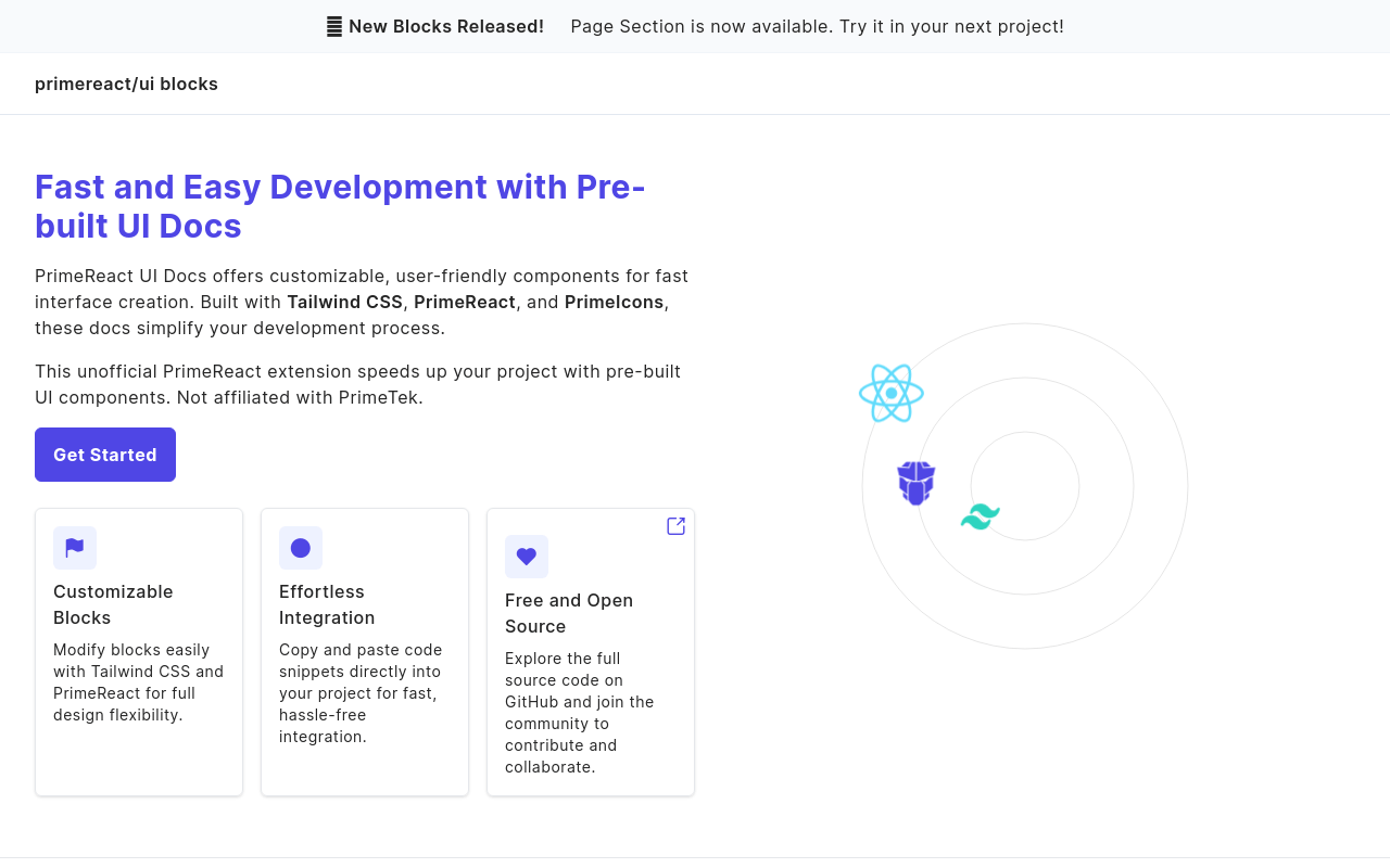 Primereact Blocks