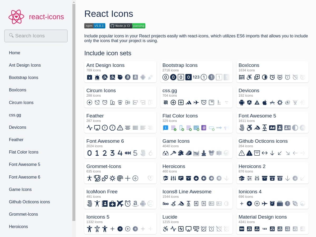 React Icons