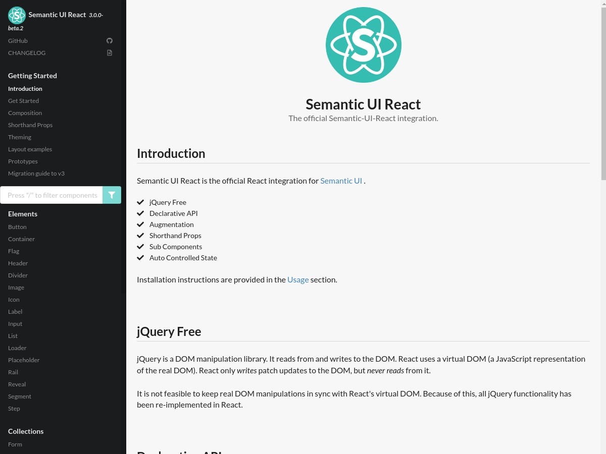 Semantic UI React