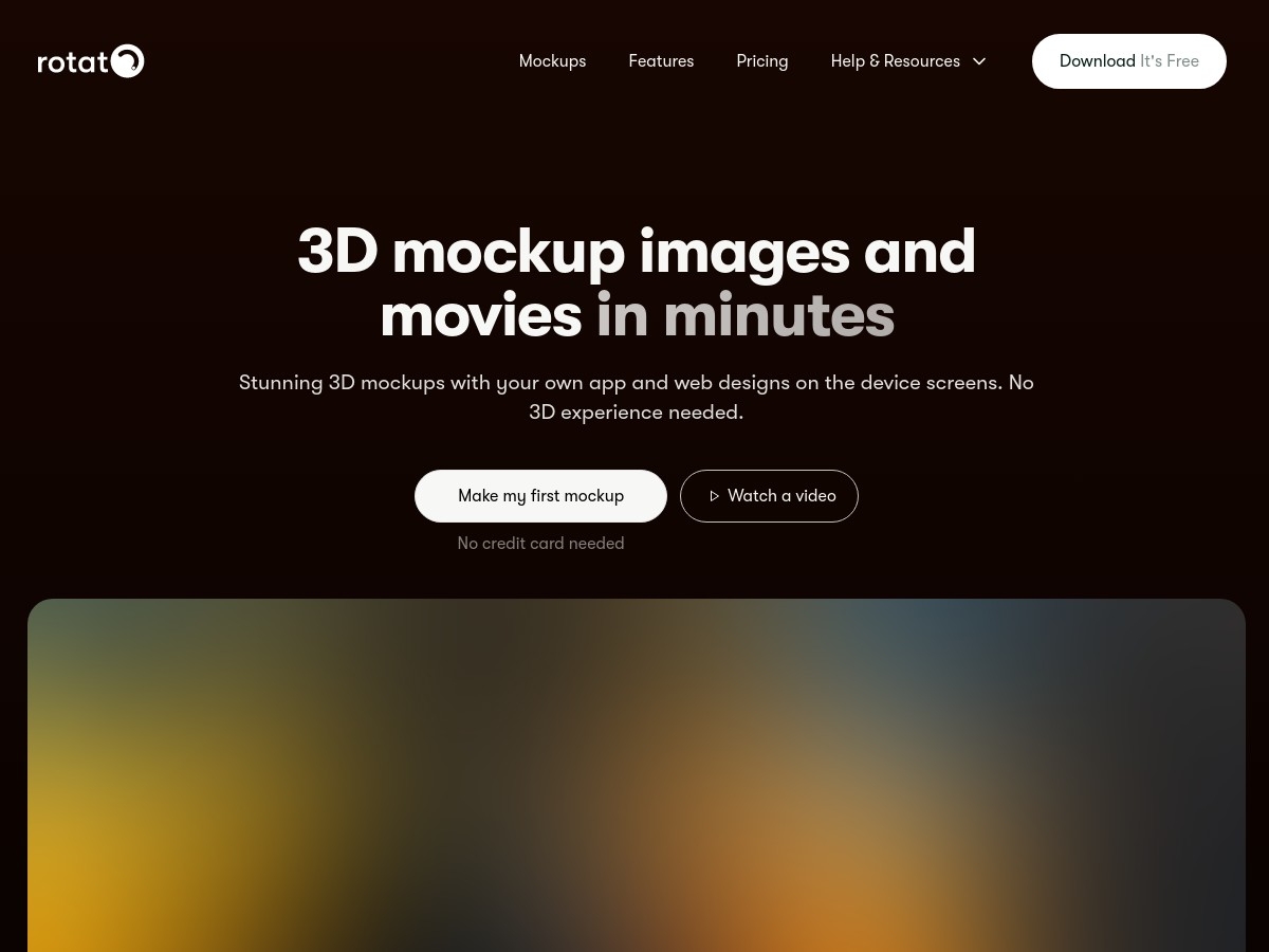 Mockup Generator & Animator 3D | Rotato