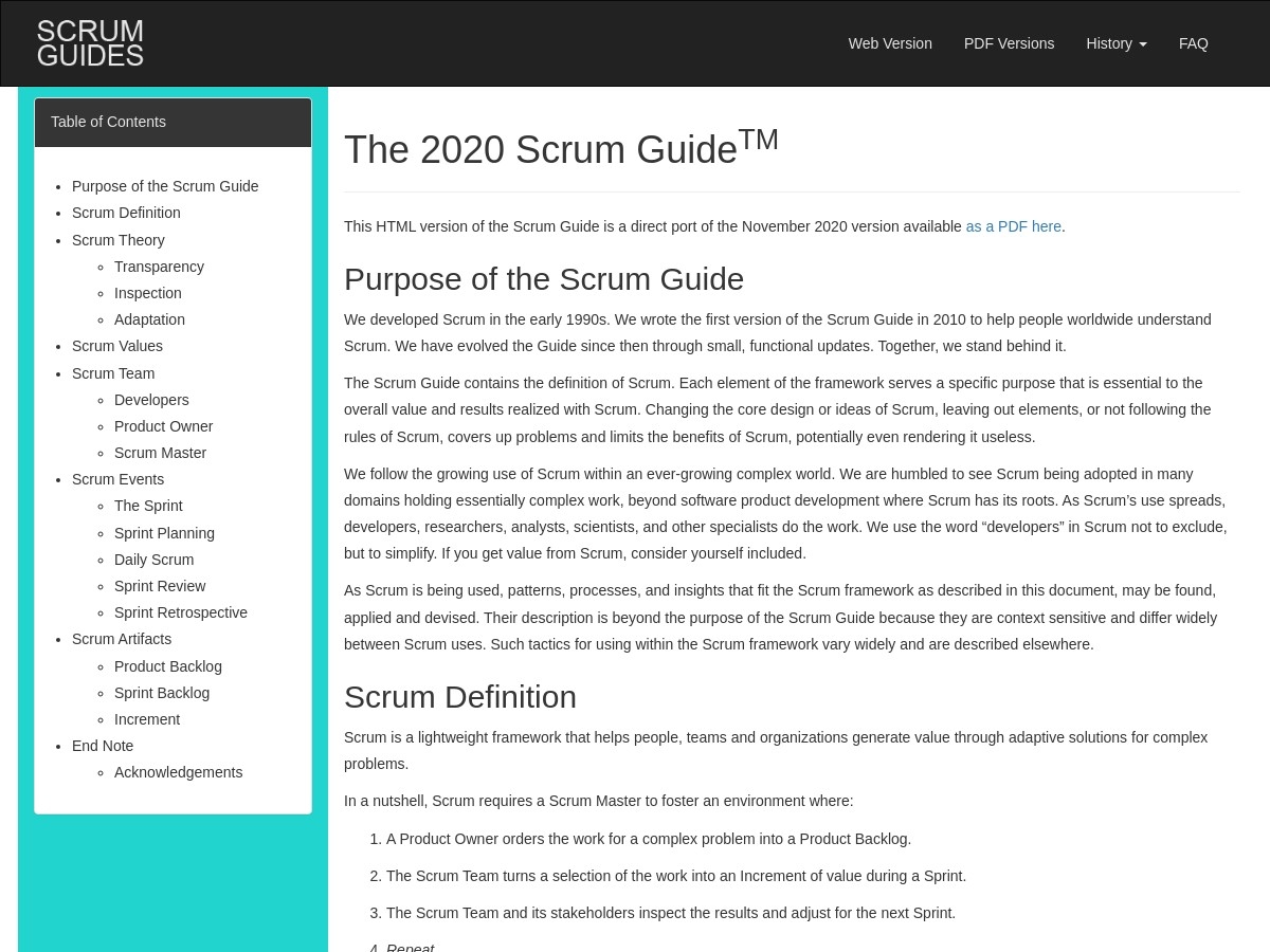 Scrum Guide | Scrum Guides