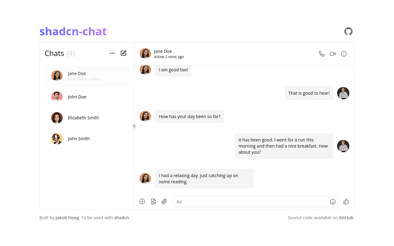 Shadcn Chat