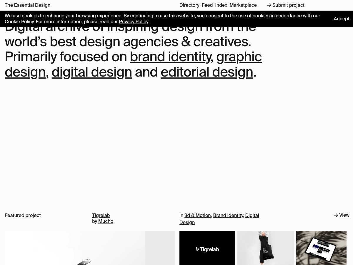 The Essential Design. Digital archive of contemporary design.