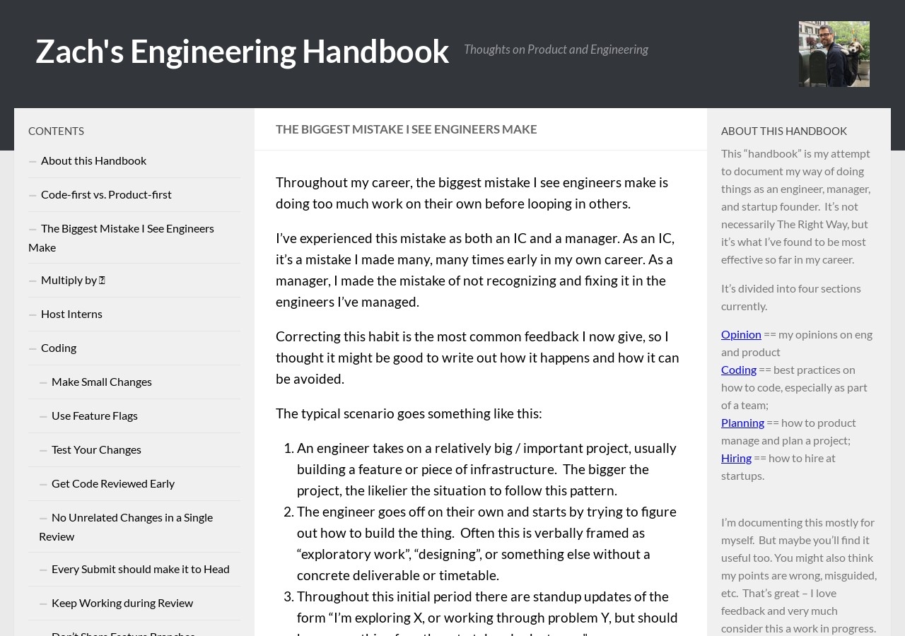 The Biggest Mistake I See Engineers Make – Zach's Engineering Handbook