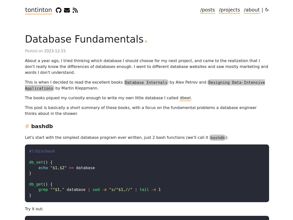 Database Fundamentals