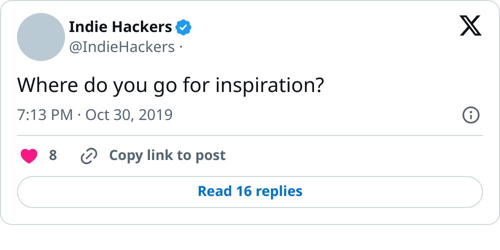 Indie Hackers on Twitter