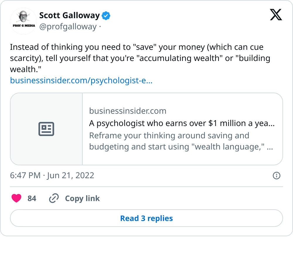 Scott Galloway on Twitter