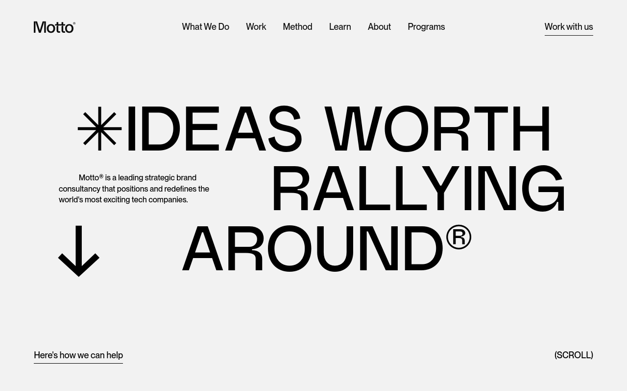 Motto | Branding Agency | Ideas Worth Rallying Around™