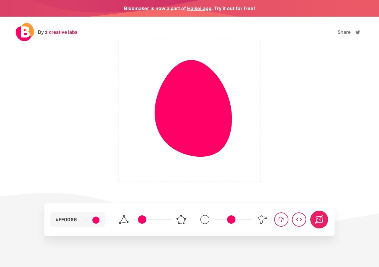 Blobmaker - Make organic SVG shapes for your next design