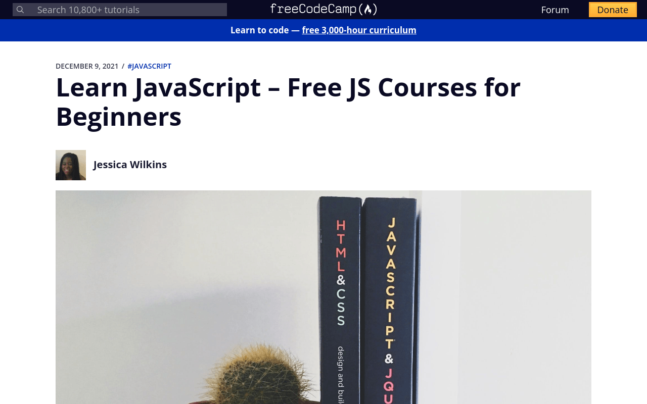 Learn JavaScript – Free JS Courses for Beginners