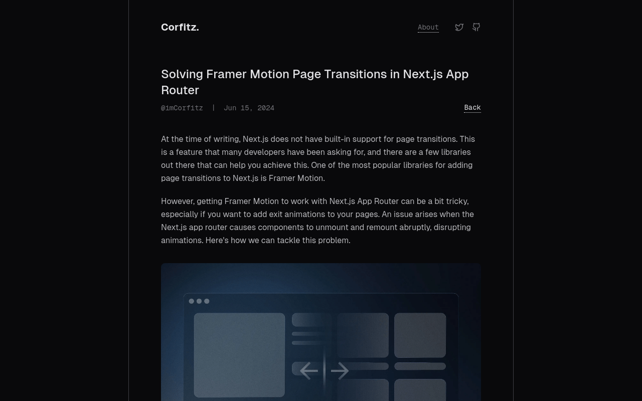 Solving Framer Motion Page Transitions in Next.js App Router