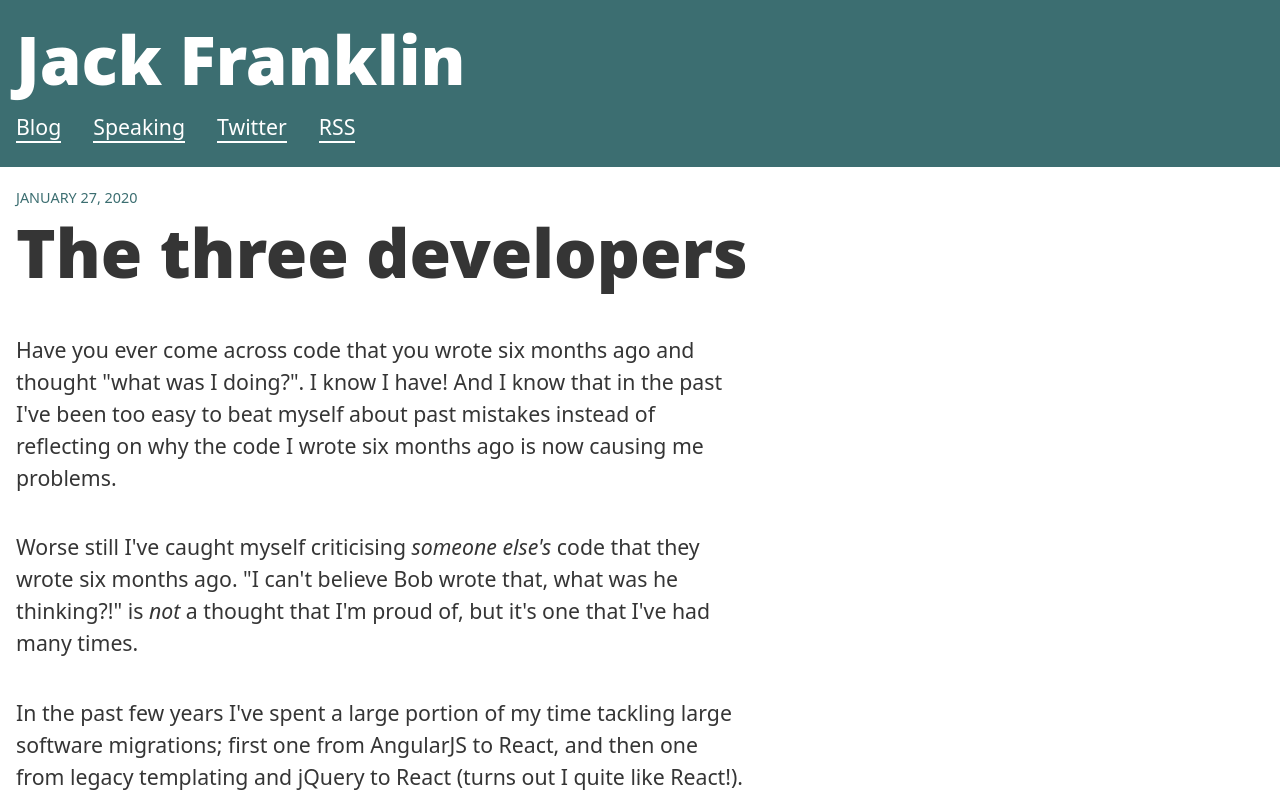 The three developers