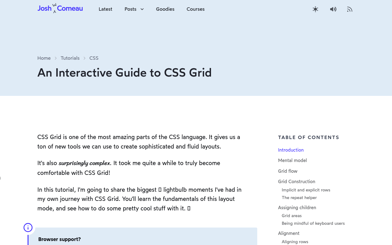 An Interactive Guide to CSS Grid