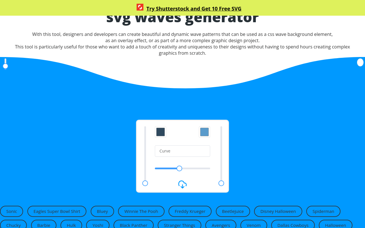 SVG Waves - Create SVG waves for your next design