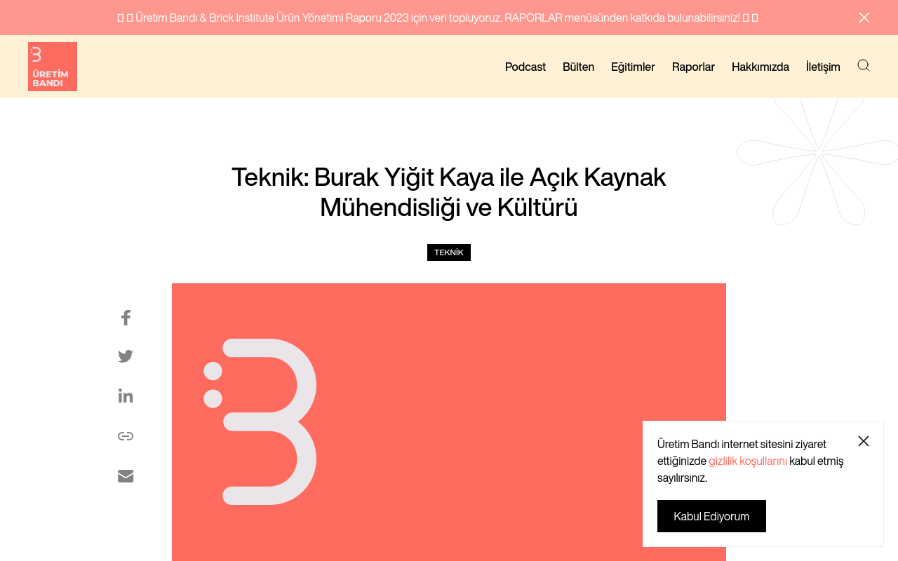 Burak Yiğit Kaya ile Açık Kaynak Mühendisliği ve Kültürü